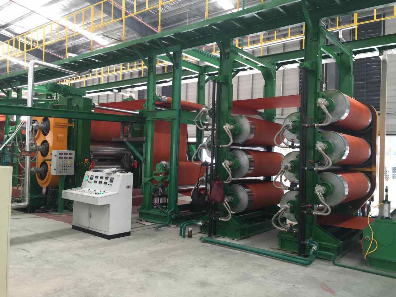 Three Roll Rubber Calender Machine Rubber Process Machine Conveyor Belt
